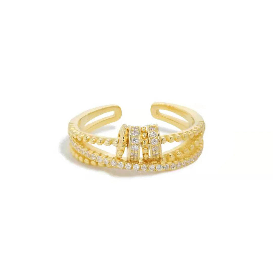 Para Minha Filha - Anel Anti Ansiedade Banhado a Ouro 18k