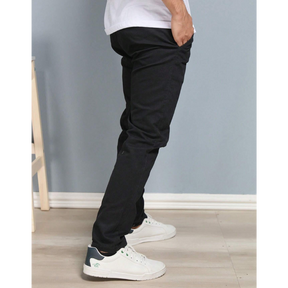 [Kit 4 Unidades] Calça Reta Masculina em Sarja  + Carteira de Brinde