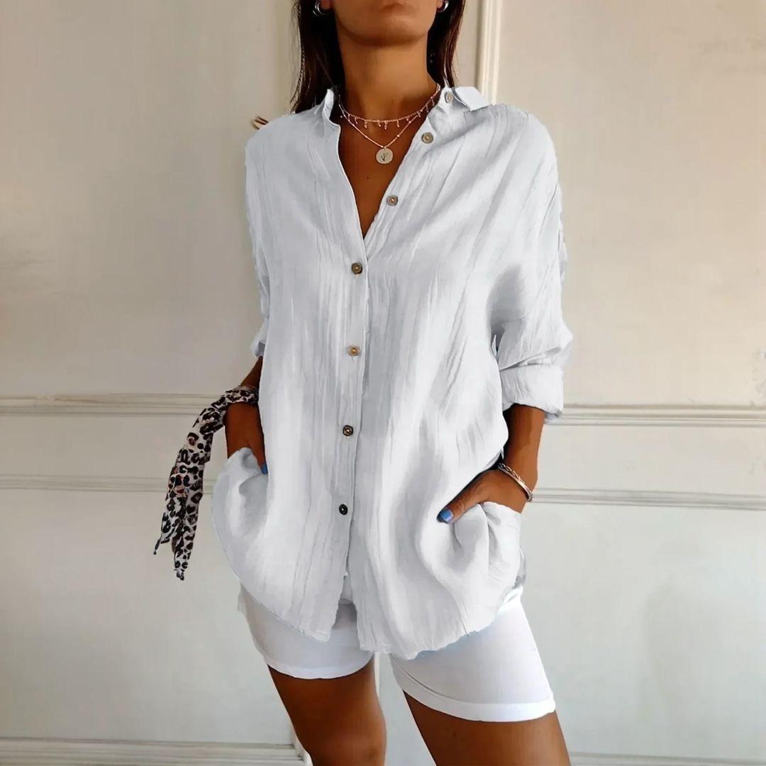 Kit 3 Camisas Ibiza em Linho – Design Semi Plissado