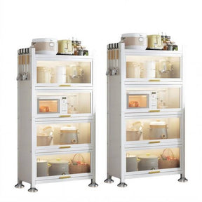 [PAGUE 1 LEVE 2] Armário FlexHome de Aço Multifuncional — Organizador Resistente para Cozinha, Banheiro e Lavanderia