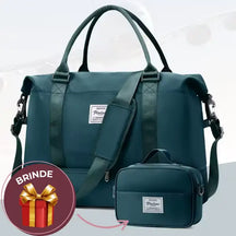 Bolsa-Mala com Bolsos Multifuncionais + BRINDE