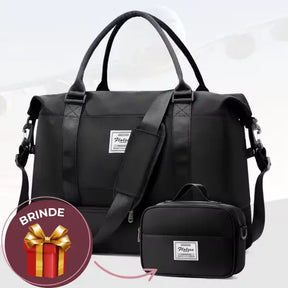 Bolsa-Mala com Bolsos Multifuncionais + BRINDE
